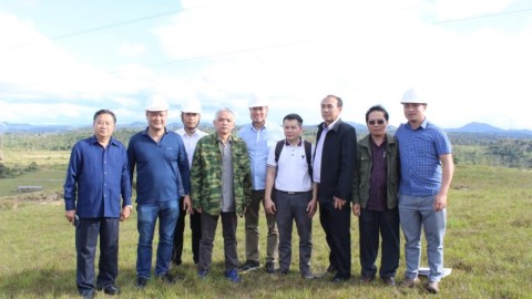 Đoàn lãnh đạo tỉnh Sekong thăm và làm việc tại Dự án năm 2023